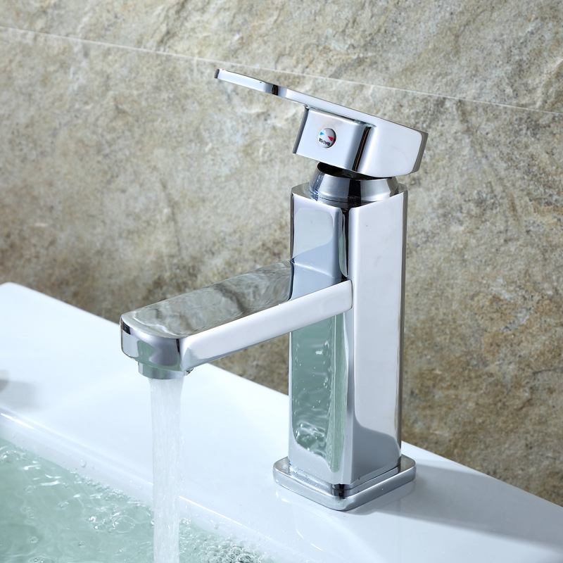 Modern Single Handle One Hole Bathroom Sink Faucet Basin Mixer Tap