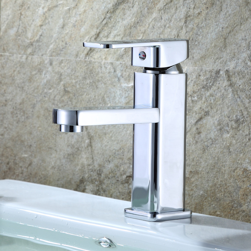 Modern Single Handle One Hole Bathroom Sink Faucet Basin Mixer Tap