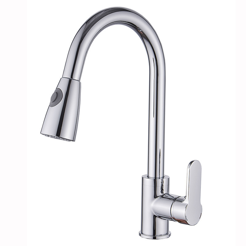 Stainless Steel Pull Down Kitchen Faucet with Spray Head