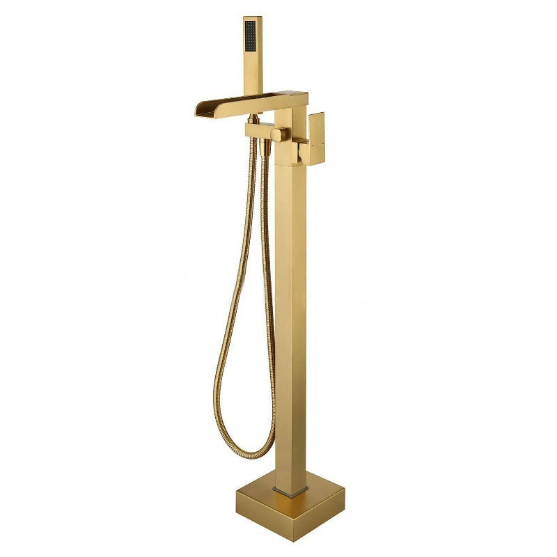 Australian color freestanding bathroom bathtub shower set claw black tub bath mixer faucet with gold