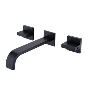 Wall Mount Faucet Bathroom Faucet  3 Hole Widespread Bathroom Faucet