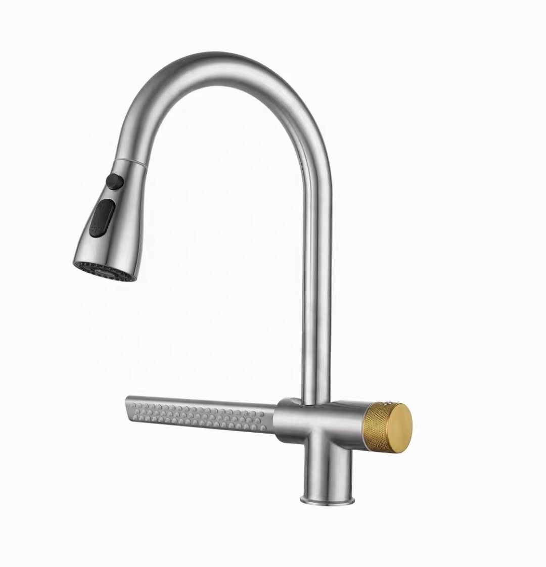 New Arrivals Raindance Brass Pull Out Kitchen Faucet Waterfall Kitchen Sink Faucet