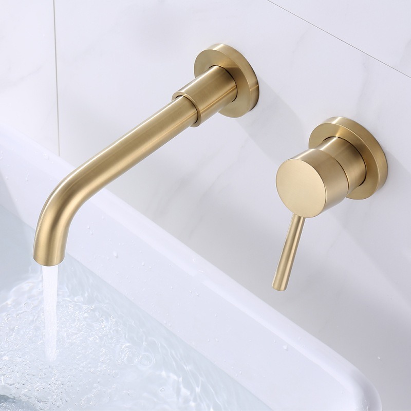 Popular In Wall Installation Water Taps Bathroom Faucet Basin Faucet