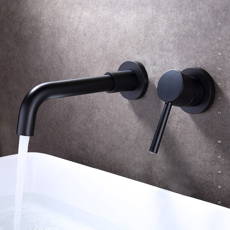 Popular In Wall Installation Water Taps Bathroom Faucet Basin Faucet