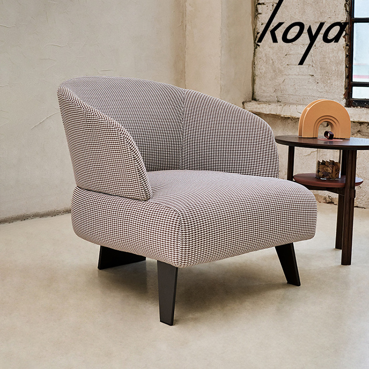 Modern Luxury Living Room Leather Fabric Arm Chair Single Sofa Lounge Chair Leisure chair