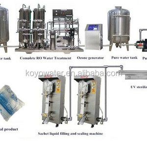 complete production line set of pure water/sachet water machinery