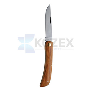 Pakistan Manufacture wood handle pocket knife Damascus Solider Hunting pocket Damascus hunting knife