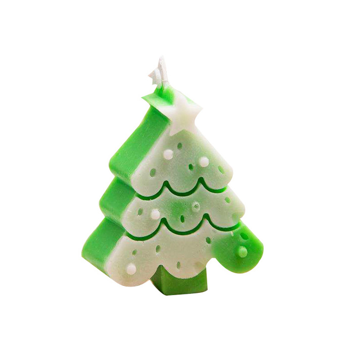 Handmade Christmas Tree Candles for Home Decoration, Aroma Cute Shape Soy Wax Candles for Party