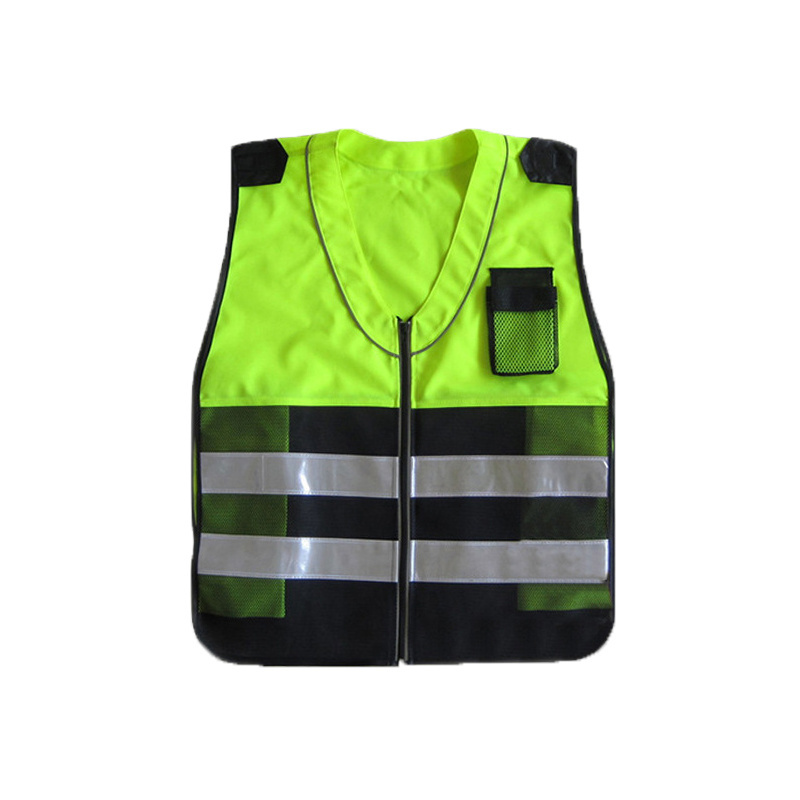 Work Reflective Clothing Safety Uniform High Visibility Safety Vest, Adjustable 3m Reflective Mountaineering Traffic Vest