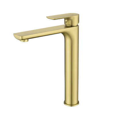 Gold Single Handle Vessel Sink Faucet Tall Bathroom Faucet Single Hole Deck Mount Mixer Tap Bathroom Vanity Faucet