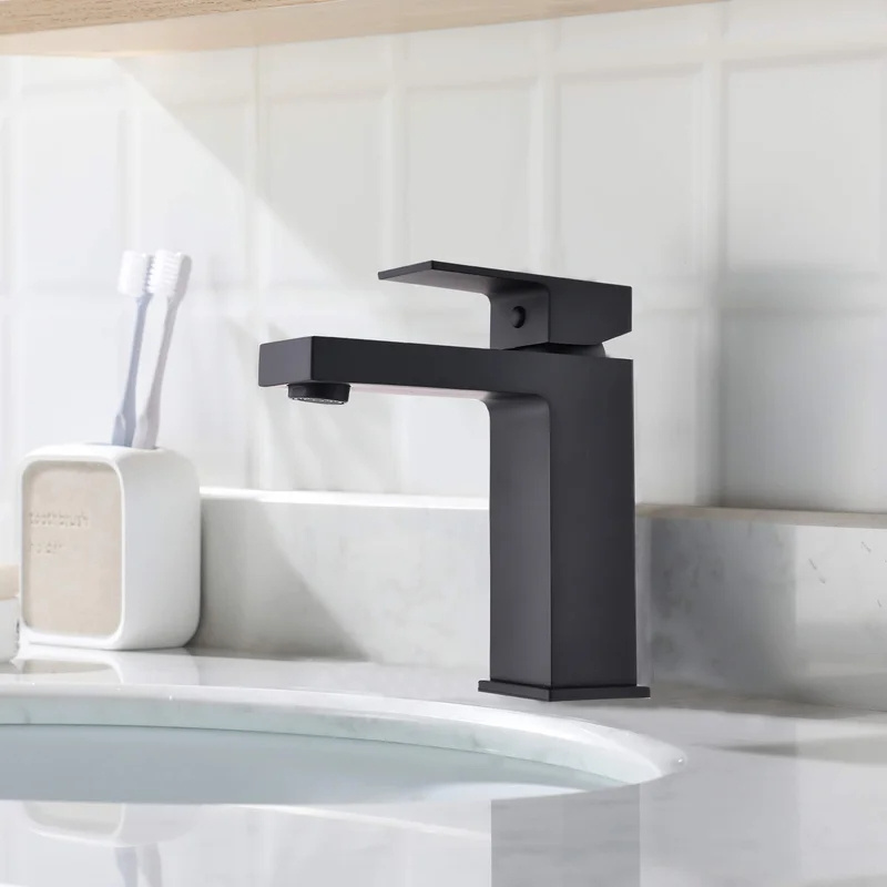 Black Waterfall Single Handle Bathroom Sink Faucet Waterfall Bathroom Faucet taps One Hole Bathroom Sink Faucet