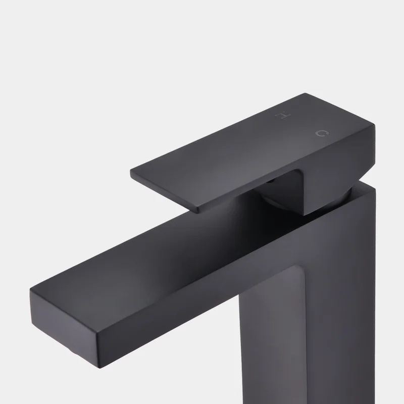 Black Waterfall Single Handle Bathroom Sink Faucet Waterfall Bathroom Faucet taps One Hole Bathroom Sink Faucet