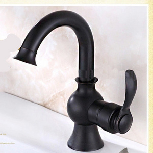 Factory Direct Wholesale Black Bathroom Water Dispenser Tap Stainless Steel Basin Faucet