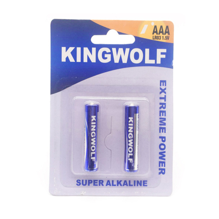 Kingwolf amazoncommercial 1.5 Volt Industrial Super No.7 No. 7 Aaa 1.5V Lr03 Am4 7 Dry Alkaline Batteries