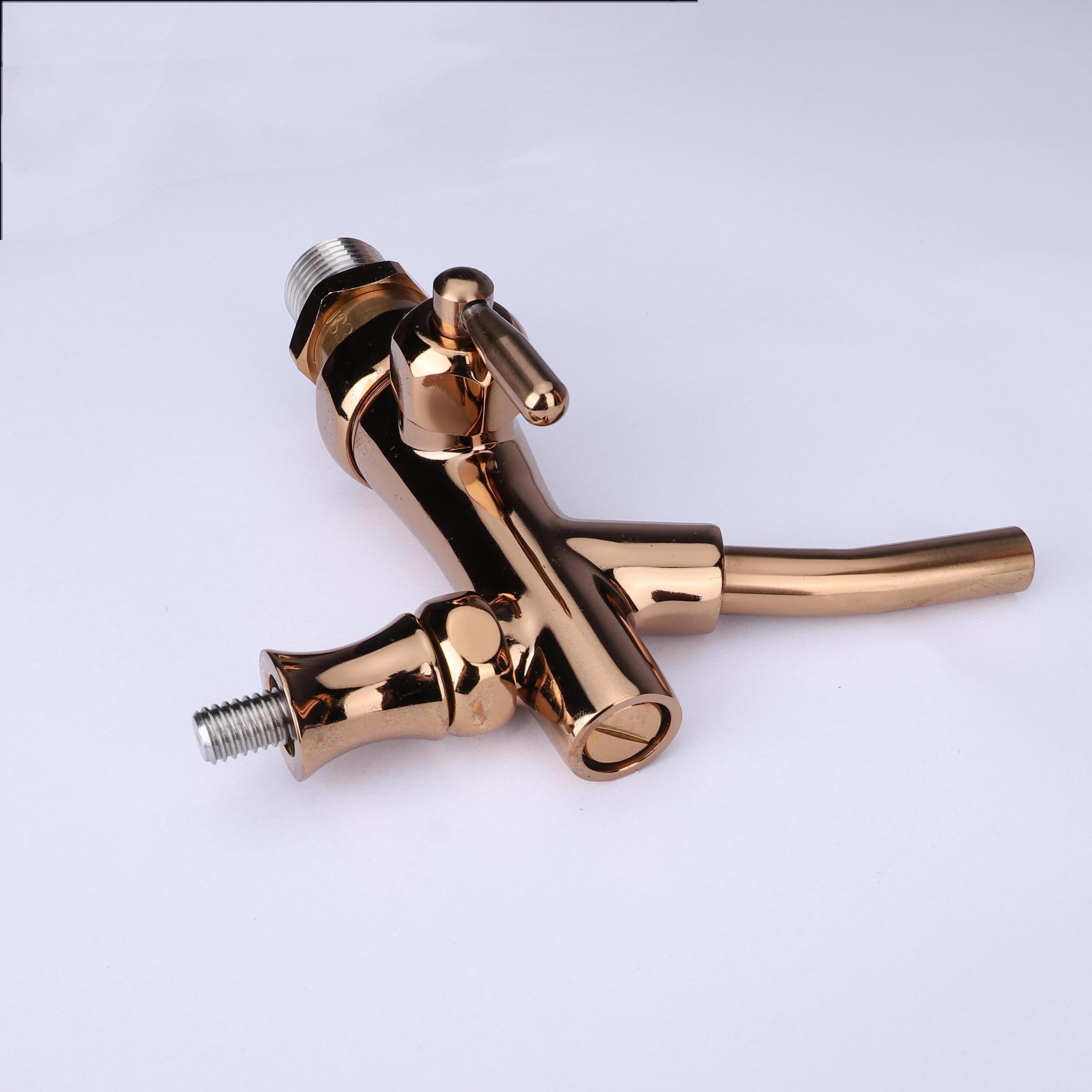 FUYONG Adjustable Flow Control Stainless Steel Brass Homebrew Bar Drink Beer Dispenser Faucet Tap