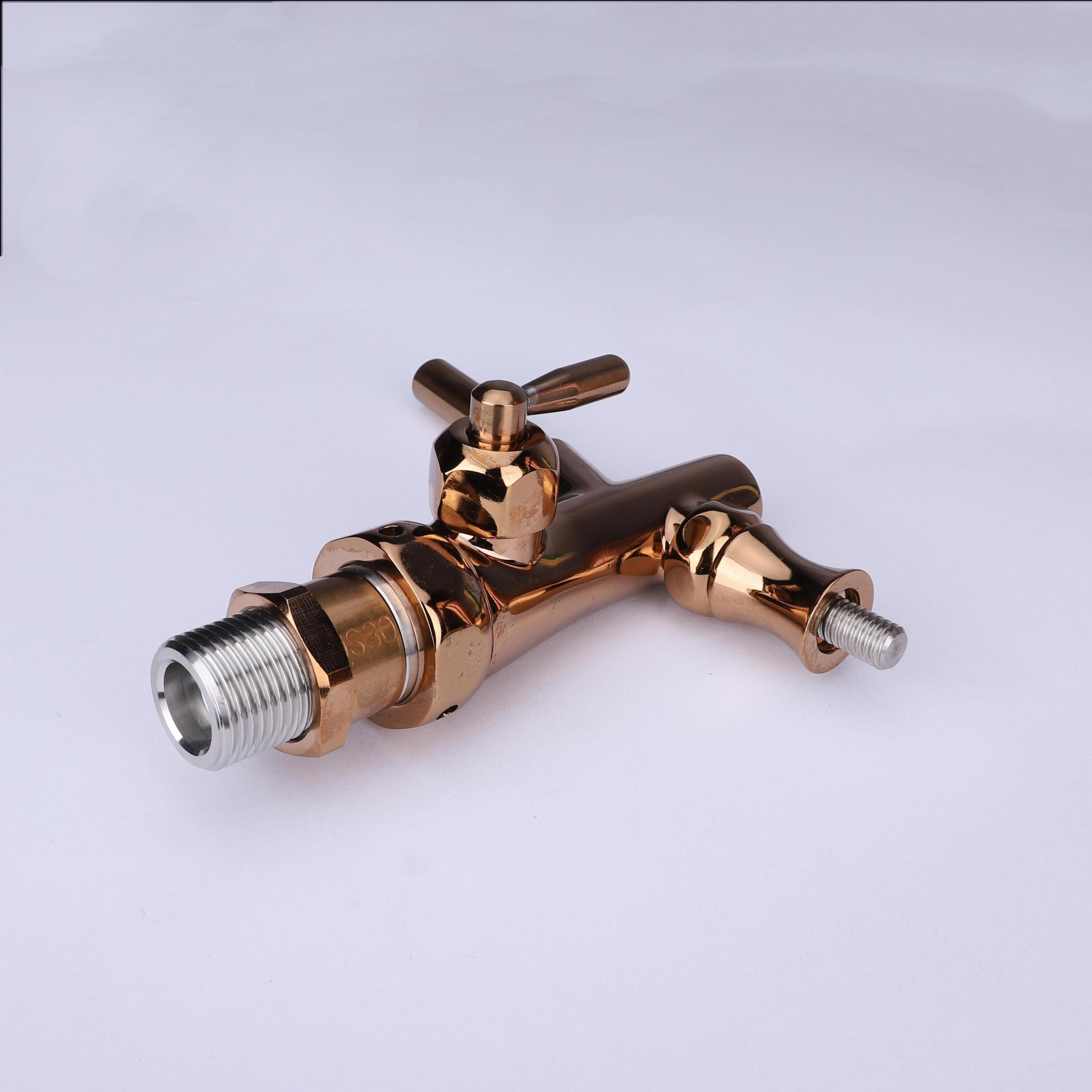 FUYONG Adjustable Flow Control Stainless Steel Brass Homebrew Bar Drink Beer Dispenser Faucet Tap