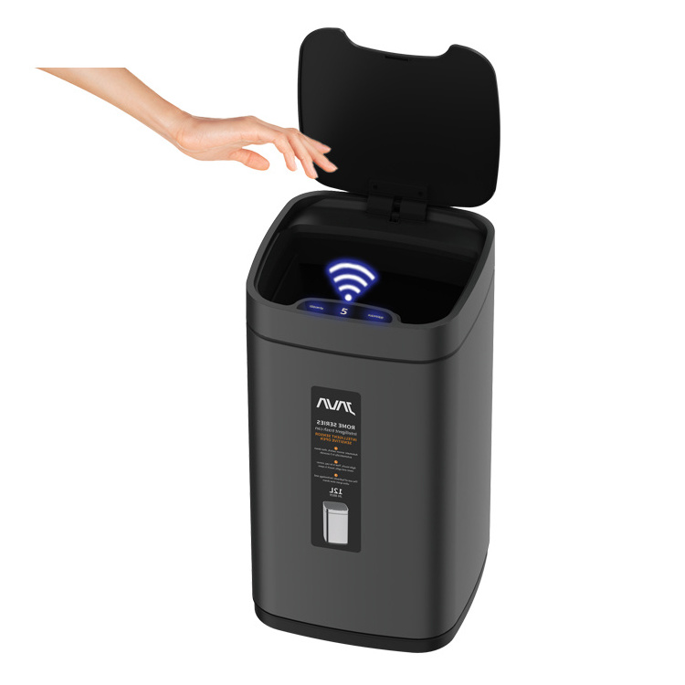 Kitchen/Livingroom/Commericial  Home Stainless Steel Touchless Waste Bin Smart Sensor Trash Bin