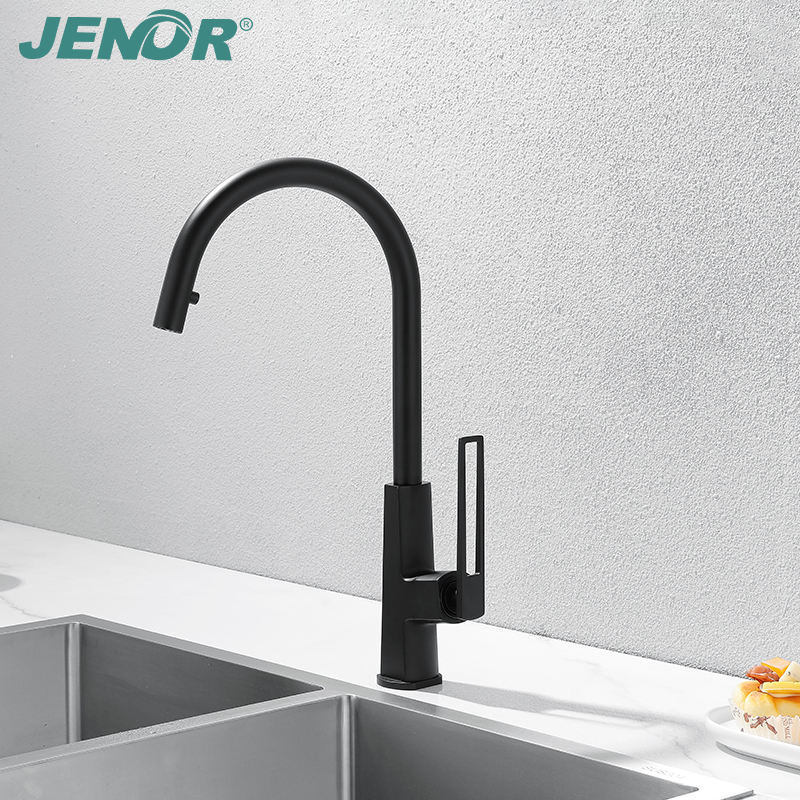 Modern luxury matte black kitchen faucet filter drinking pure water mixer faucet with flexible pull down sprayer