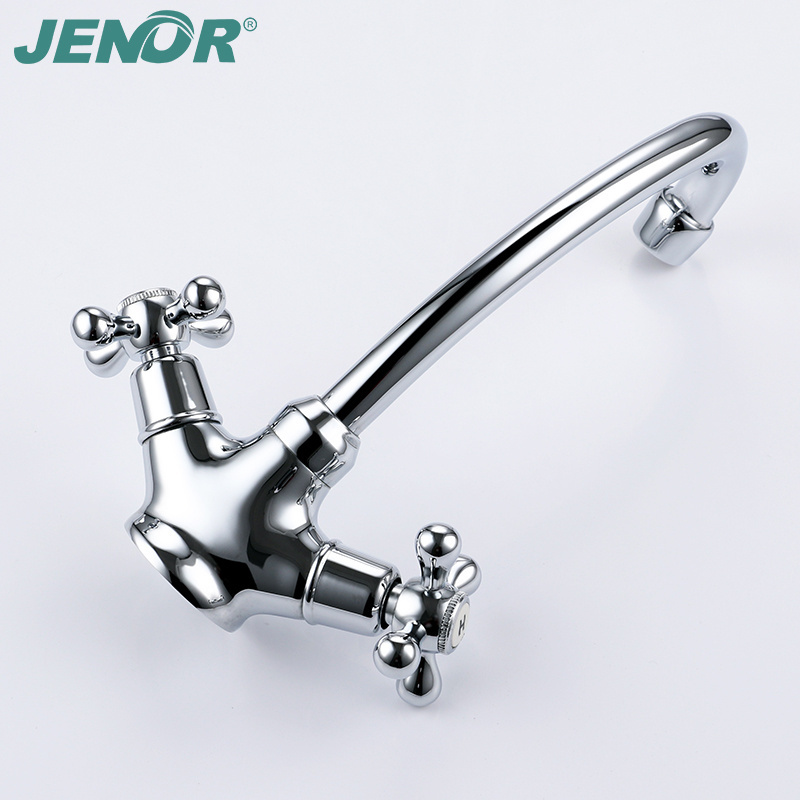 5013A High Quality New Deck Mount Modern Gear Dual Handles Kitchen Faucet double handle faucet