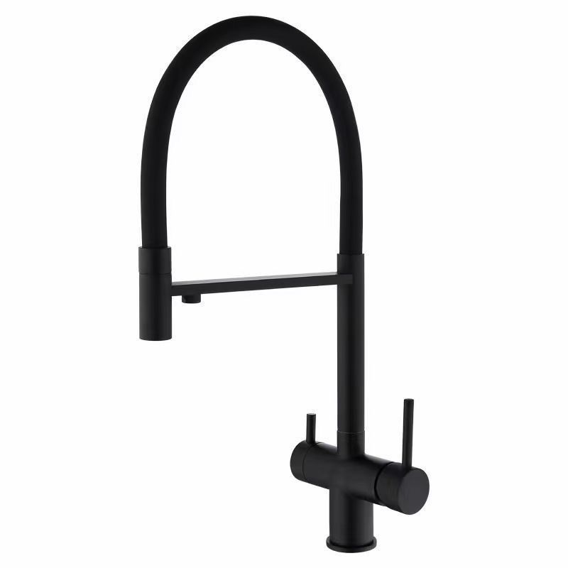 Kitchen Taps Faucet Pull Sink Faucet Dual Handle 3 in 1 Water Filter Purifier Faucets Gold,White Black  gray