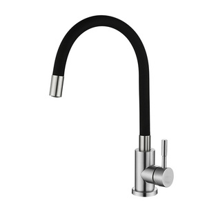 304 Stainless Steel mixer black flexible Swivel taps hot and cold water tap Pull Out faucet for bathroom kitchen sink faucet