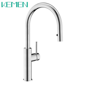 Kaiping Direct Sale Flexible Kitchen Faucet Hose 304 Kitchen Faucet Deck Mounted Single Lever Pull Down Tap