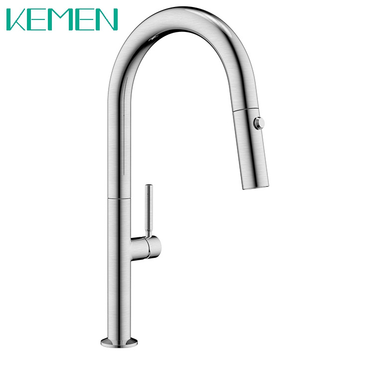 Kaiping Faucet Hot And Cold Water One Handle Flexible Mixer taps SS Pull Down Kitchen Faucet