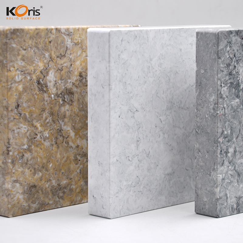 Koris wholesales hotel shower wall panel, artificial stone acrylic solid surface