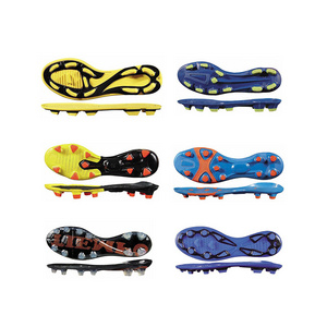 European Standard Colorful Outdoor Men's TPU Suelas Soccer Shoes Soles Outsoles For Football Boots