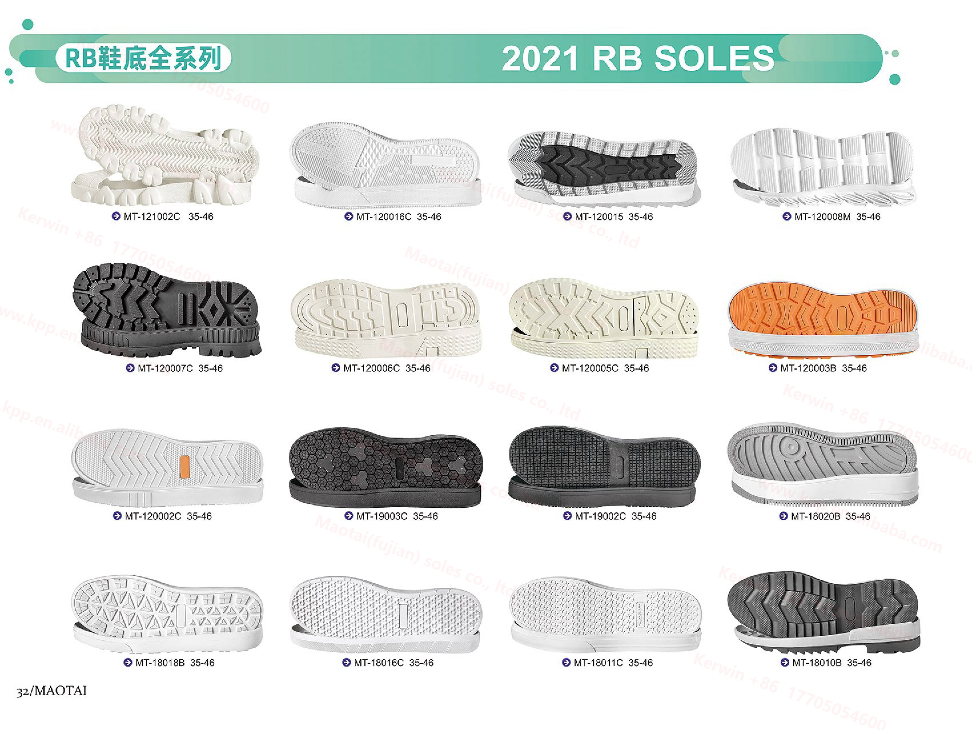 Shoes Sole Manufacturers OEM Accept White Rubber Outsole