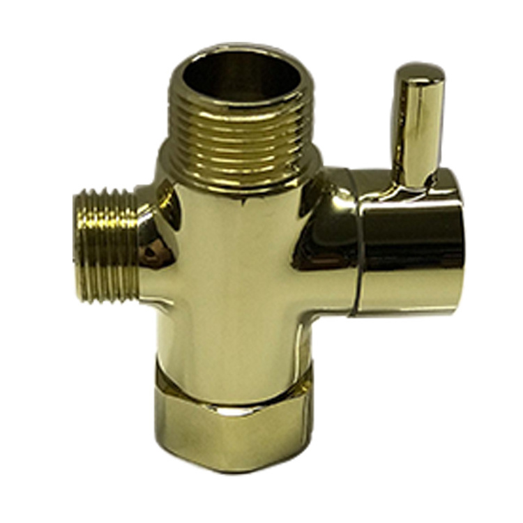 Brass Bidet T Valve 7/8'' Bronze Color Toilet T adapter for Toilet Bidet Sprayer Bathroom Accessories