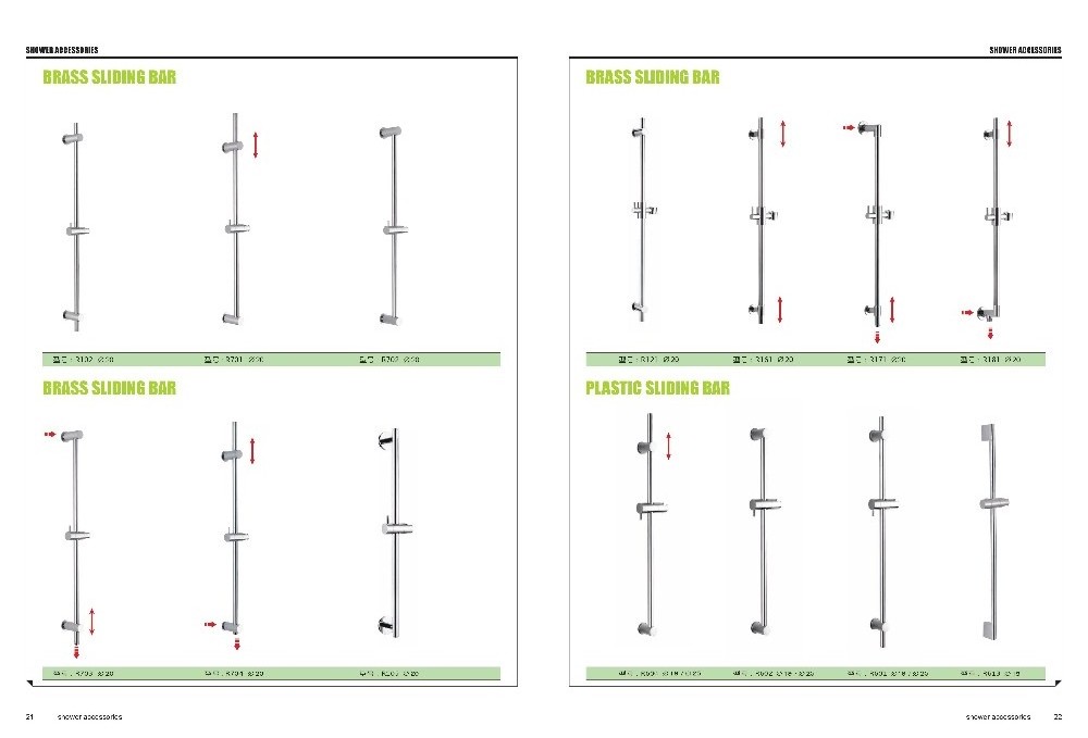 With Hose Connector Chrome Brass Bathroom Accessory Holder Hand Shower Bracket For Head Arm