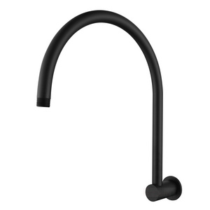 Black Color brass bathroom accessory flexible gooseneck shower arm extensions