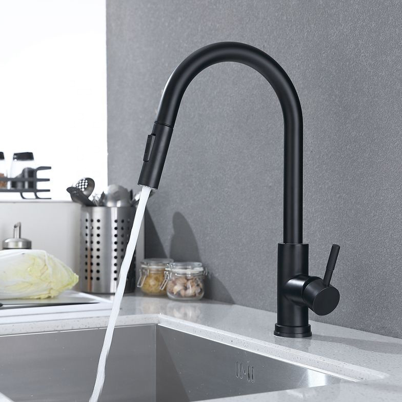 Gold black pull down kitchen faucet 2 functions sprayer touch sensor water tap kitchen sink faucet