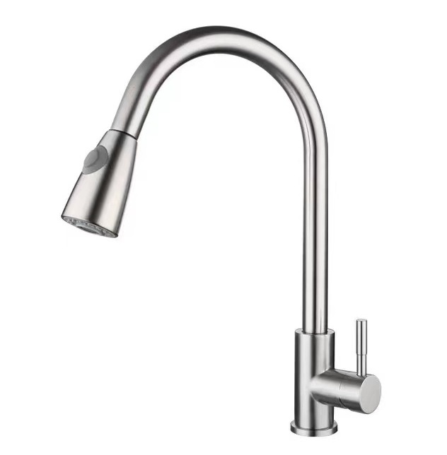 Modern Kitchen Faucet 304 Stainless Steel with Pull Down Kitchen Faucet Sink