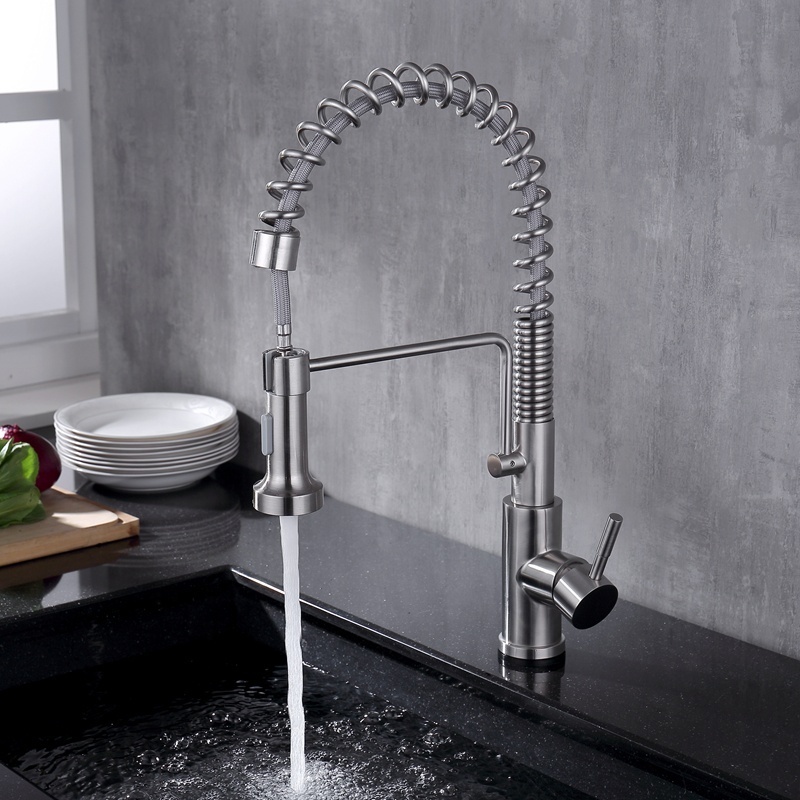 Mixer Touch Sensor Kitchen Sink Taps Faucet 304 Stainless Steel Ceramic Modern Contemporary Automatic Pull Down Hotel ODM & OEM