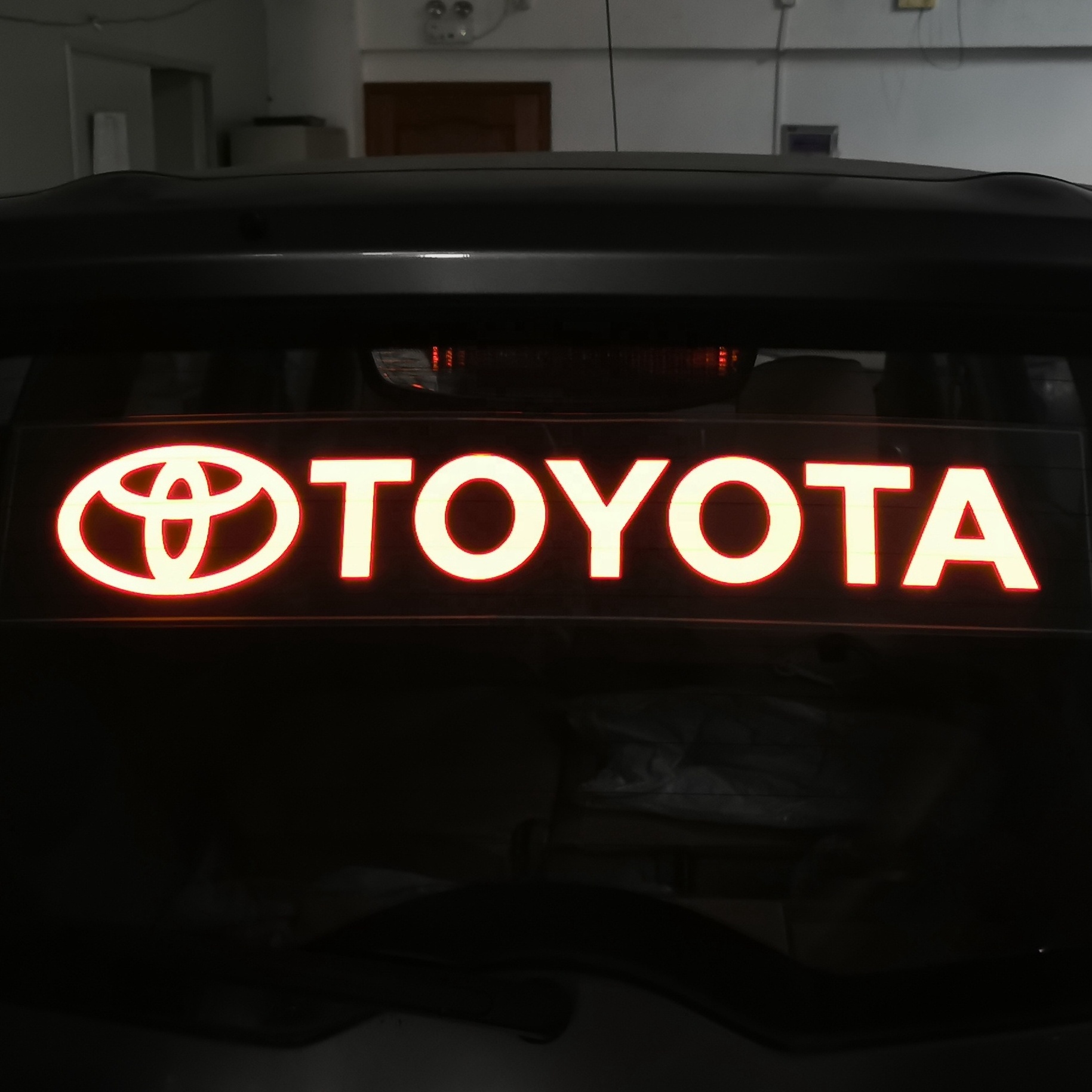 Music Flash LED Lighting Car Window Sticker, Glowing EL Van/Bus Transparent  Vinyl Logo Sheet