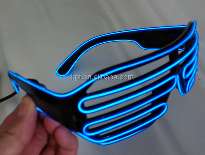 EL Light up party/rave party/event flashing neon glasses,carnival glow glasses,stage play glowing glasses