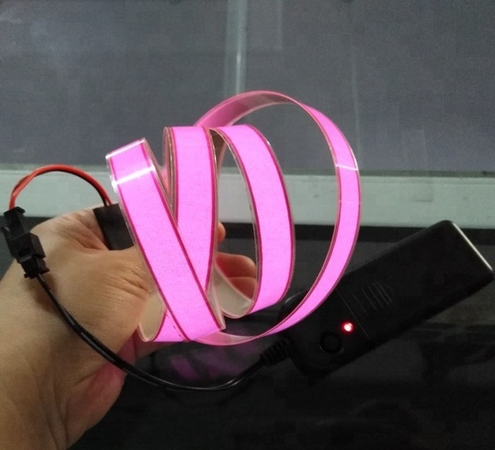 3V battery pack RGB High brightness Electroluminescent belt EL Tape Panel