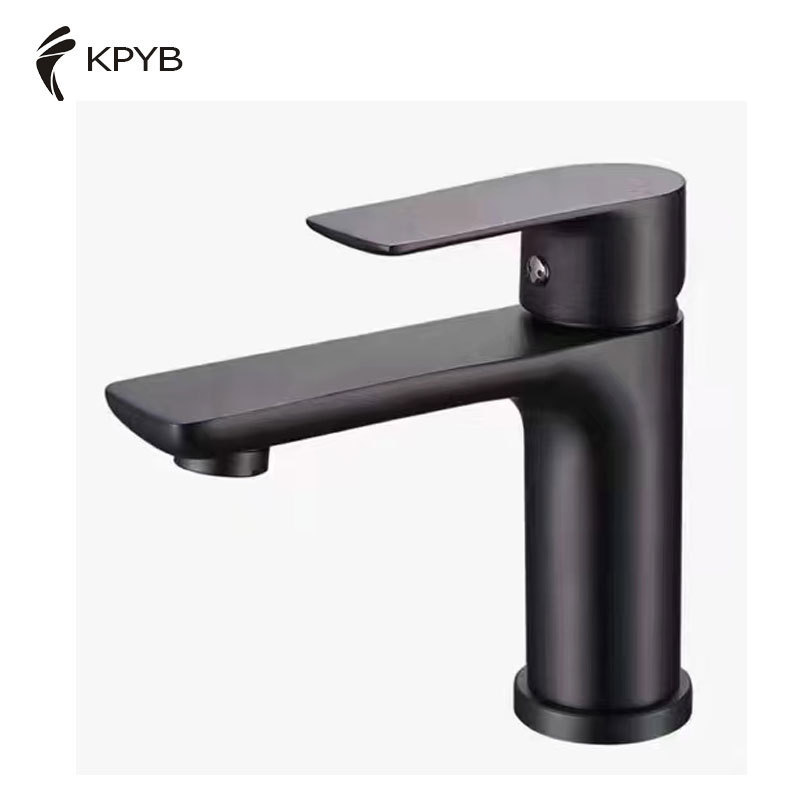 YUBIN Black gold gun gray Widely used bathroom hot and cold water modern bathroom basin faucet