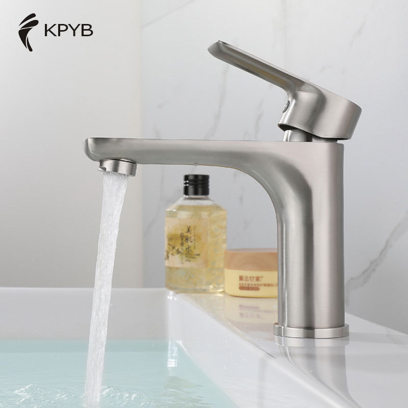 YUBIN Black gold gun gray Widely used bathroom hot and cold water modern bathroom basin faucet