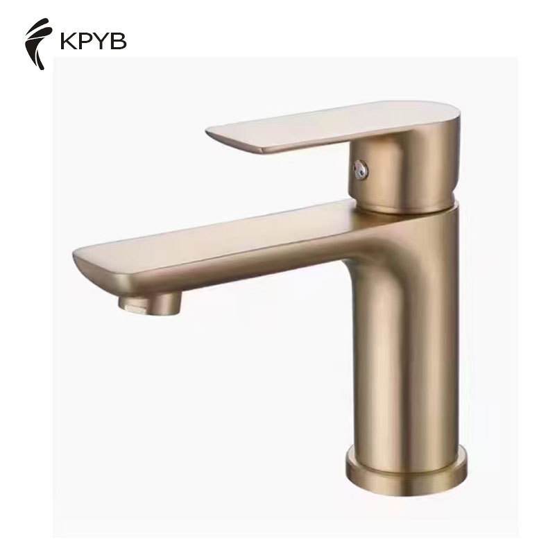 YUBIN Black gold gun gray Widely used bathroom hot and cold water modern bathroom basin faucet