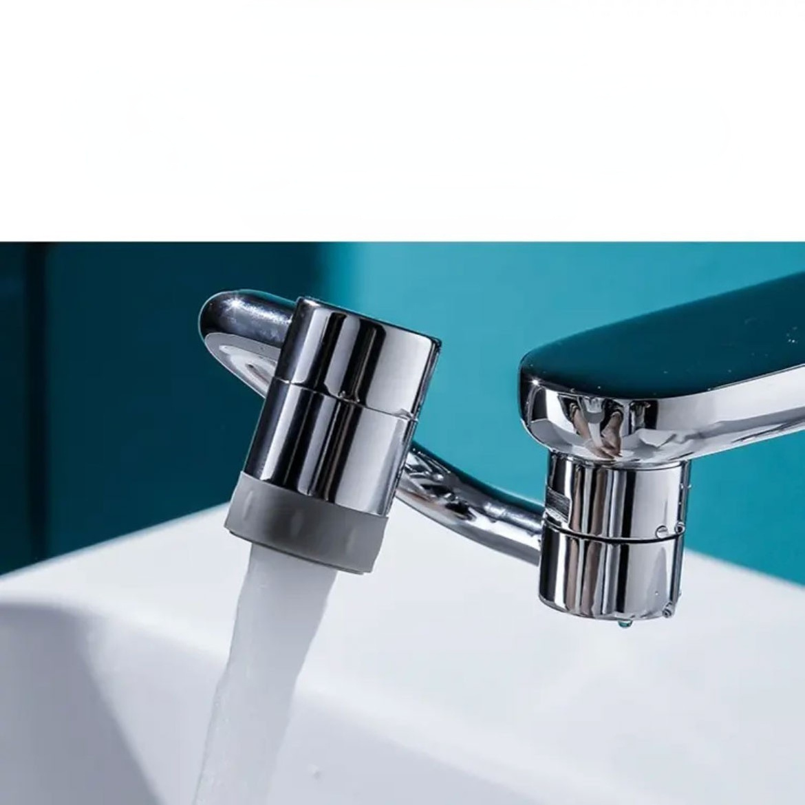 New Arrival Robotic Arm Sink Faucet Extender 1080 Rotatable Bathroom Faucet Aerator Nozzle Splash Filter Faucet