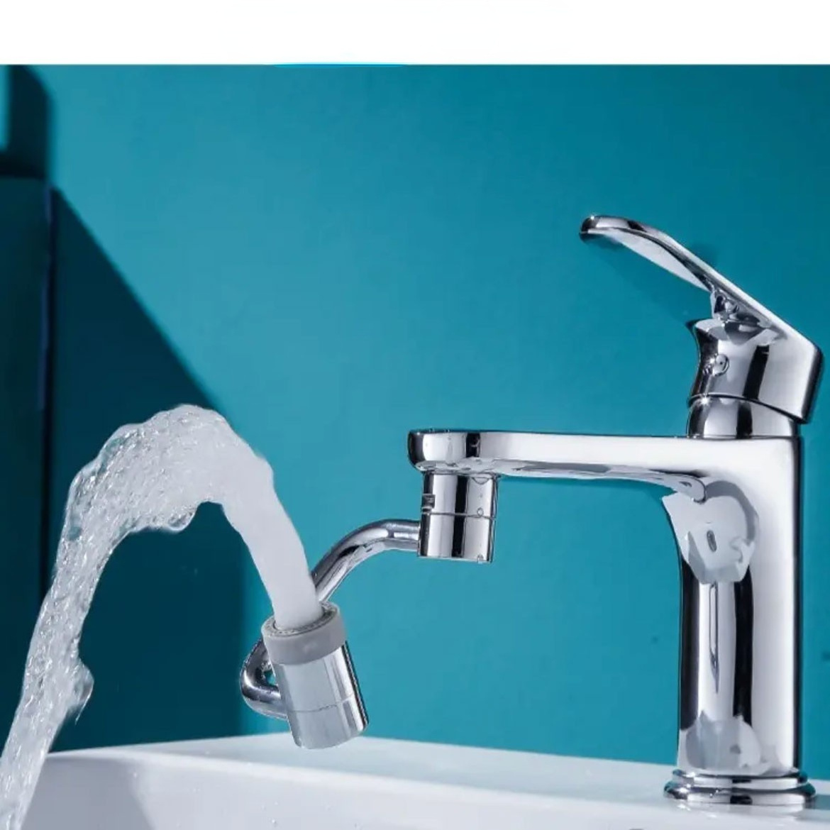 New Arrival Robotic Arm Sink Faucet Extender 1080 Rotatable Bathroom Faucet Aerator Nozzle Splash Filter Faucet