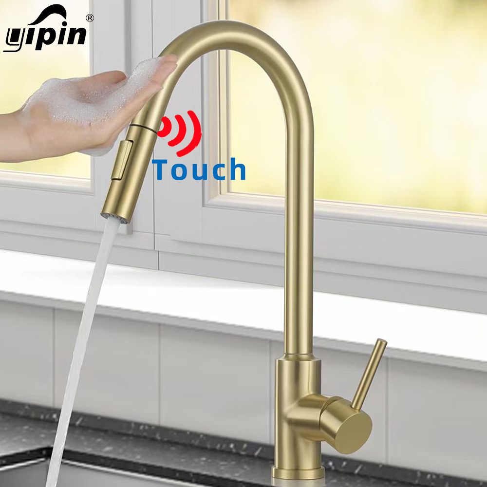 Sprayer Sense Kitchen Faucets with Sensor Touch Control Faucet Robehen Sink Mixer Tap Dresses Manufvestidos04 Ss Pull Down Yipin