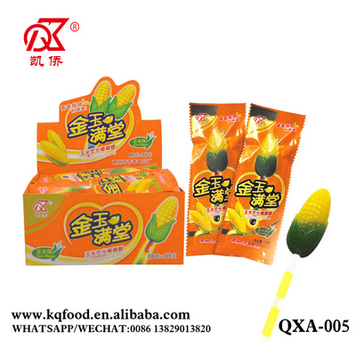 10g Corn Shape Glowing Stick Candy Lollipop