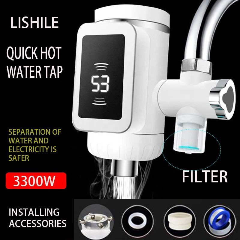 Hot Water Faucet Tap Instant Electric Water Heaters With Shower Head Fast heating faucet Faucet Hot Cold