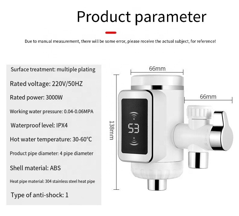 Hot Water Faucet Tap Instant Electric Water Heaters With Shower Head Fast heating faucet Faucet Hot Cold