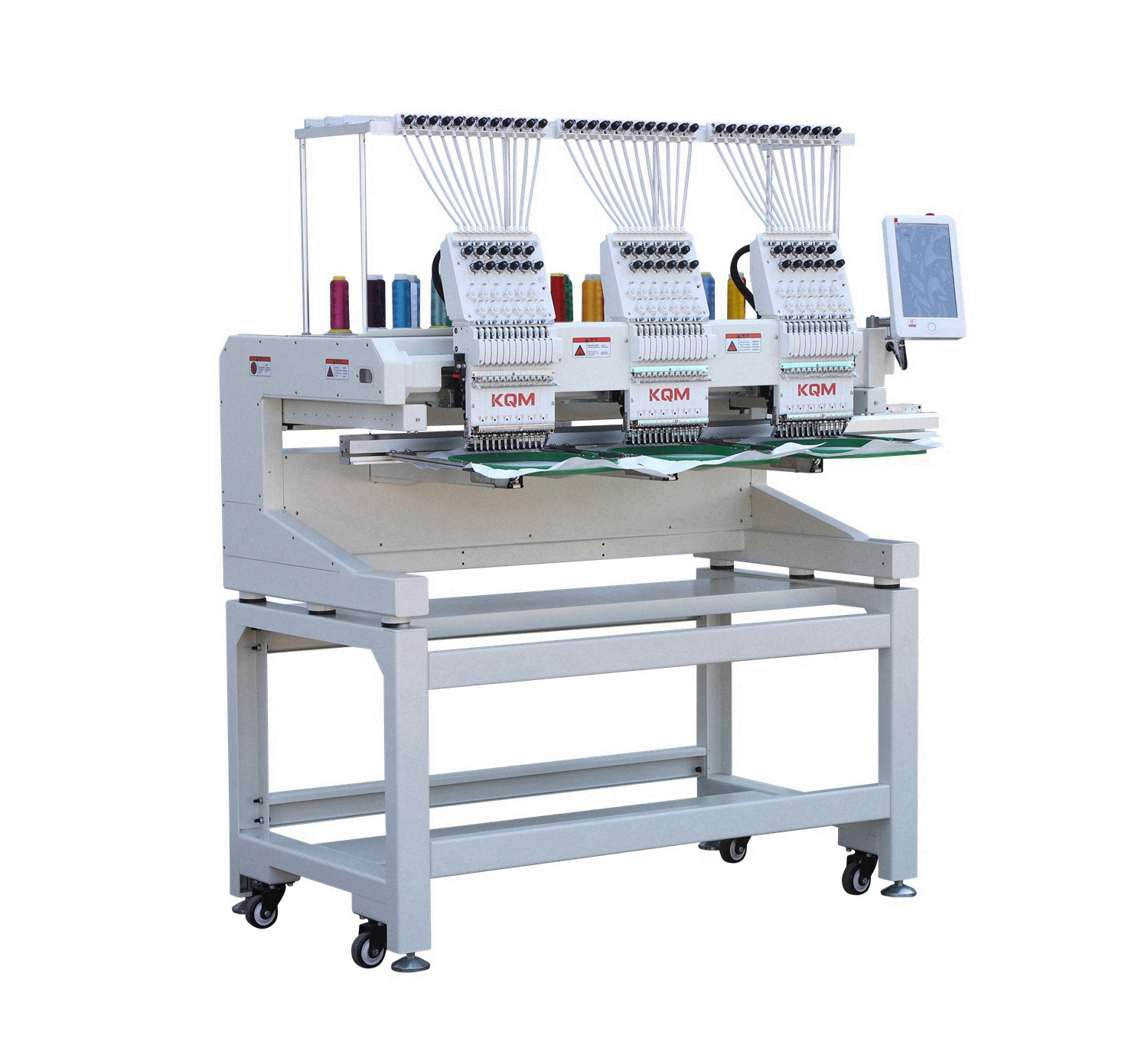 High Quality Commercial Embroidery Sewing Machine 3 Heads Flat Embroidery Machine For Hat T-shirt