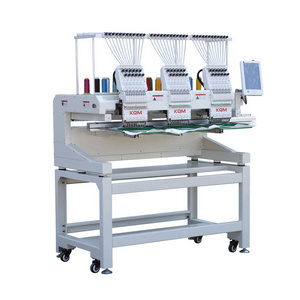 High Quality Commercial Embroidery Sewing Machine 3 Heads Flat Embroidery Machine For Hat T-shirt